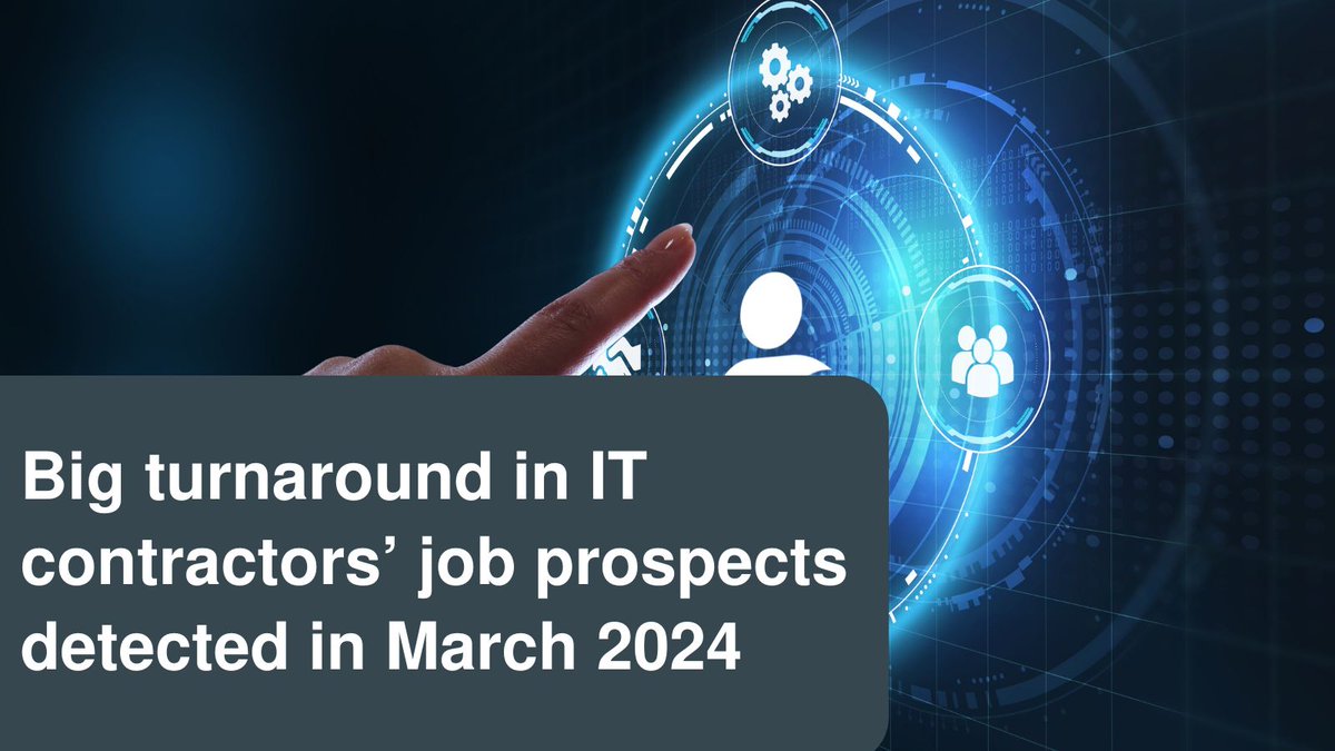 Hopes raised that despite falling further last month, IT contractor demand has now bottomed out -- ahead of a potential April-June boom. Read here: buff.ly/4cTS9xQ @ShoesmithKate, @RECNeil, and @Matt_VIQU comment. #itcontractors #itjobs #itskills