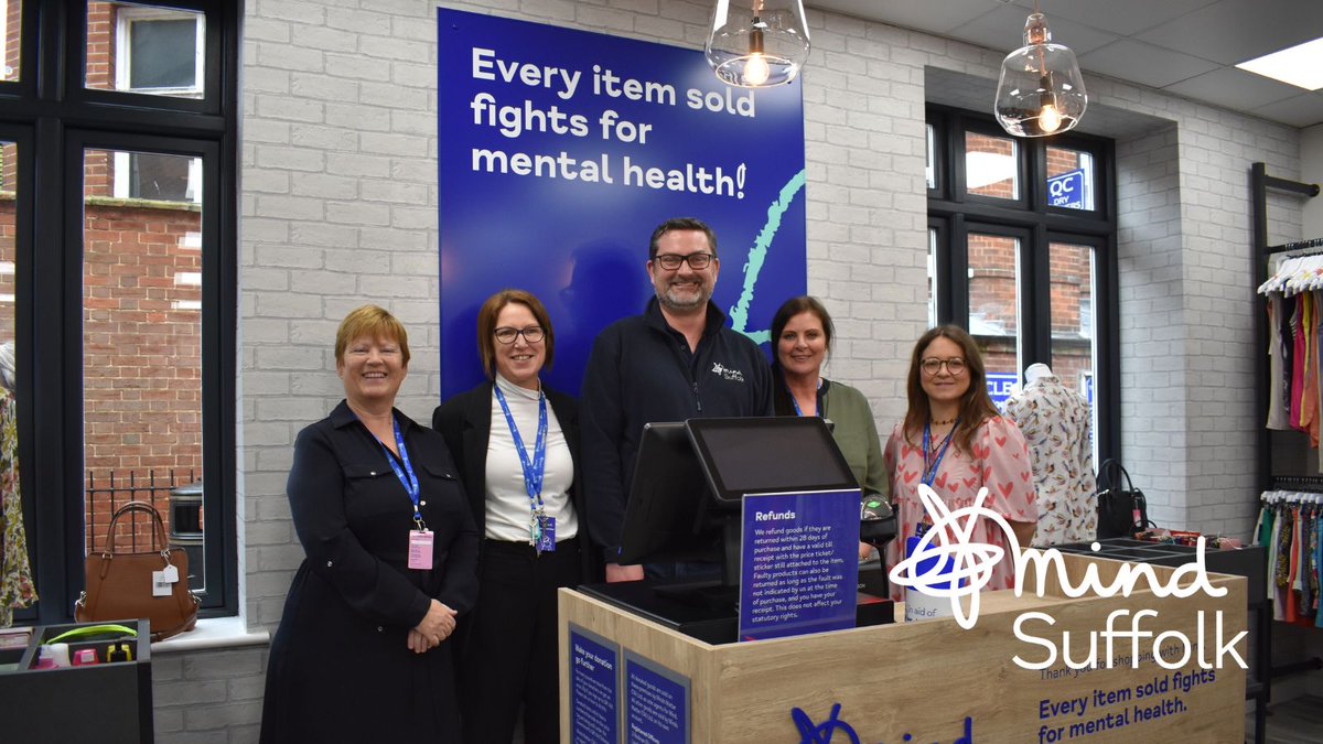 We're thrilled to share that along with @MindCharity, we have opened a new shop in Woodbridge! 😍 The Mayor of Woodbridge @EamonnO cut the ribbon and welcomed shoppers that had lined The Thoroughfare. This is our second co-investment shop. Read more: suffolkmind.org.uk/news/mind-shop…
