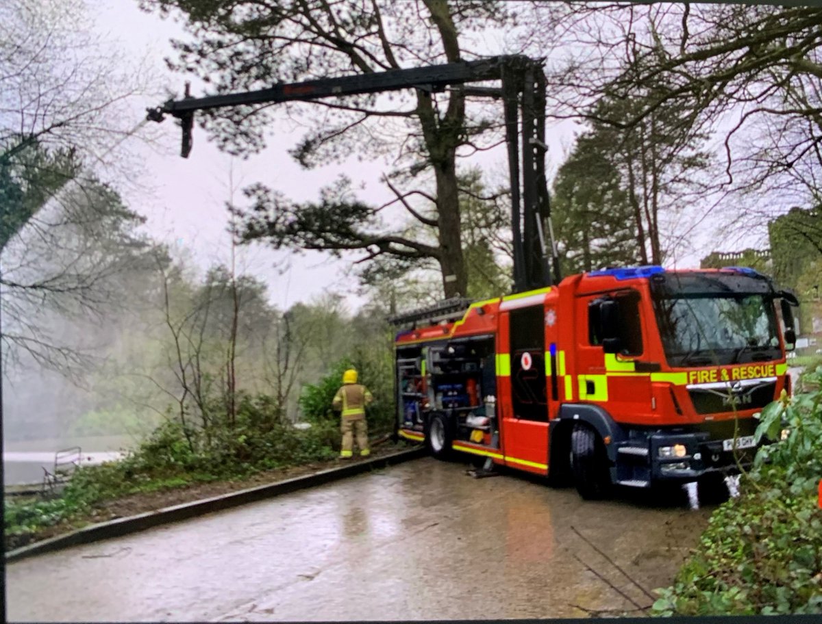Red Watch out and about drilling with the Stinger at the derelict St Joseph's Precipice in Upholland 🔥🚒🔥🚒