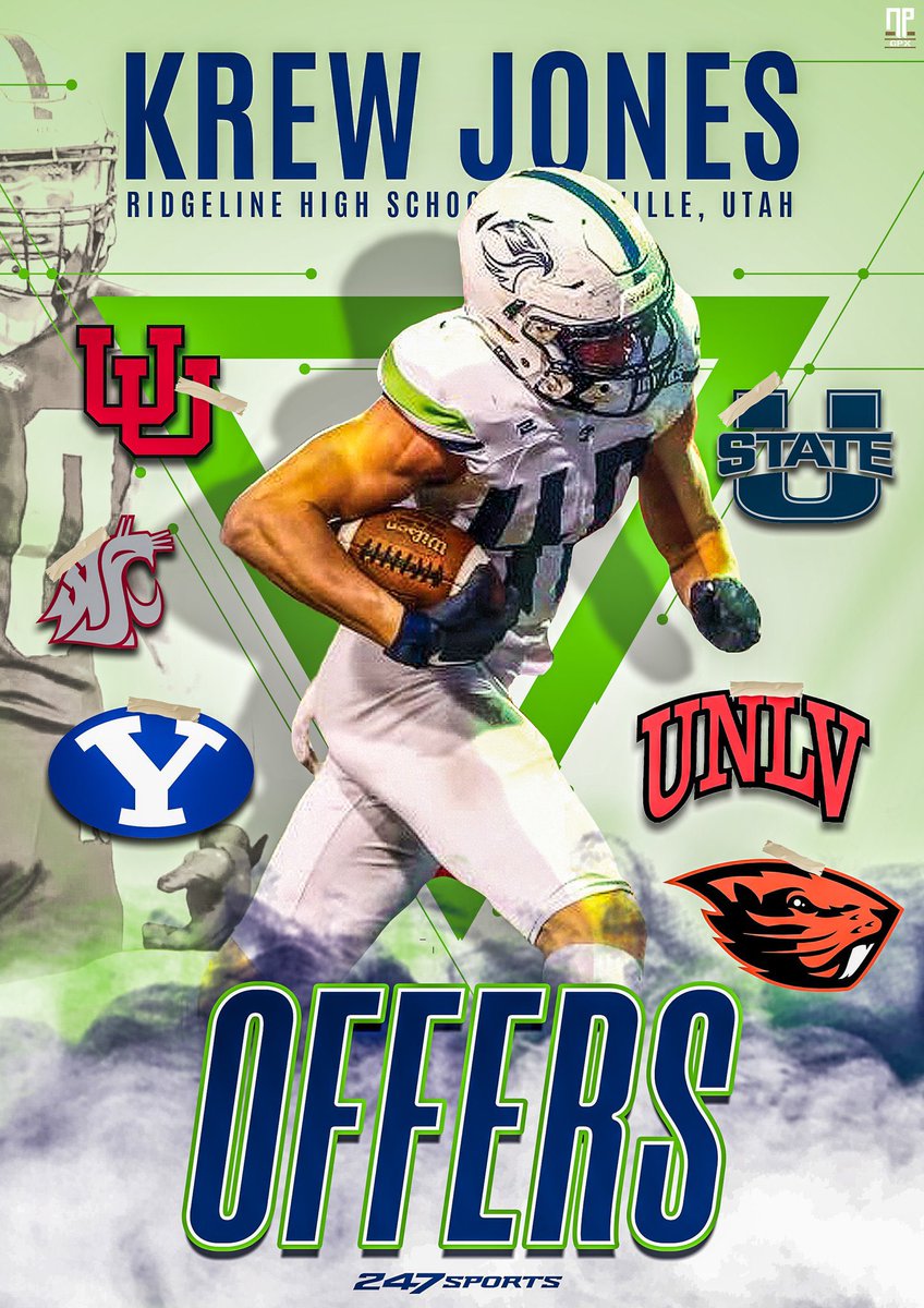 Class of 2027 prospect, Krew Jones (@KrewJones1), out of Ridgeline High School in Millville, Utah is a very talented athlete that is already racking up division 1 offers! Keep an eye on this guy!