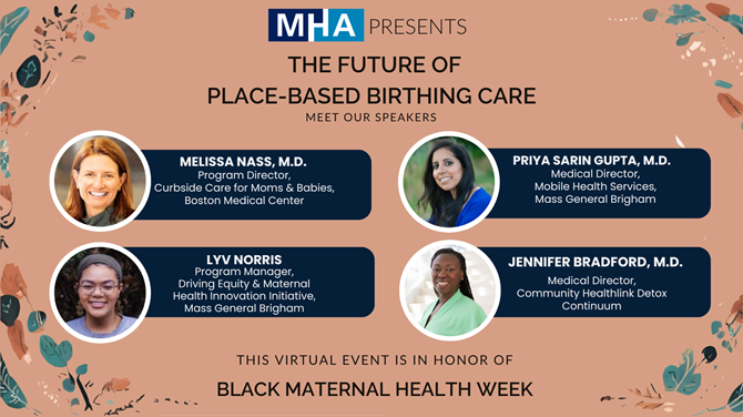 On 4/17 from 11a-12:30p, join @MAHealthHosp's Diversity, Equity, & Inclusion Series session on The Future of Place-Based Birthing Care, featuring an overview of mobile maternal health programs from @KraftCommHealth & @The_BMC! Register at the link here: secure-web.cisco.com/1u-YHlospXAEes…