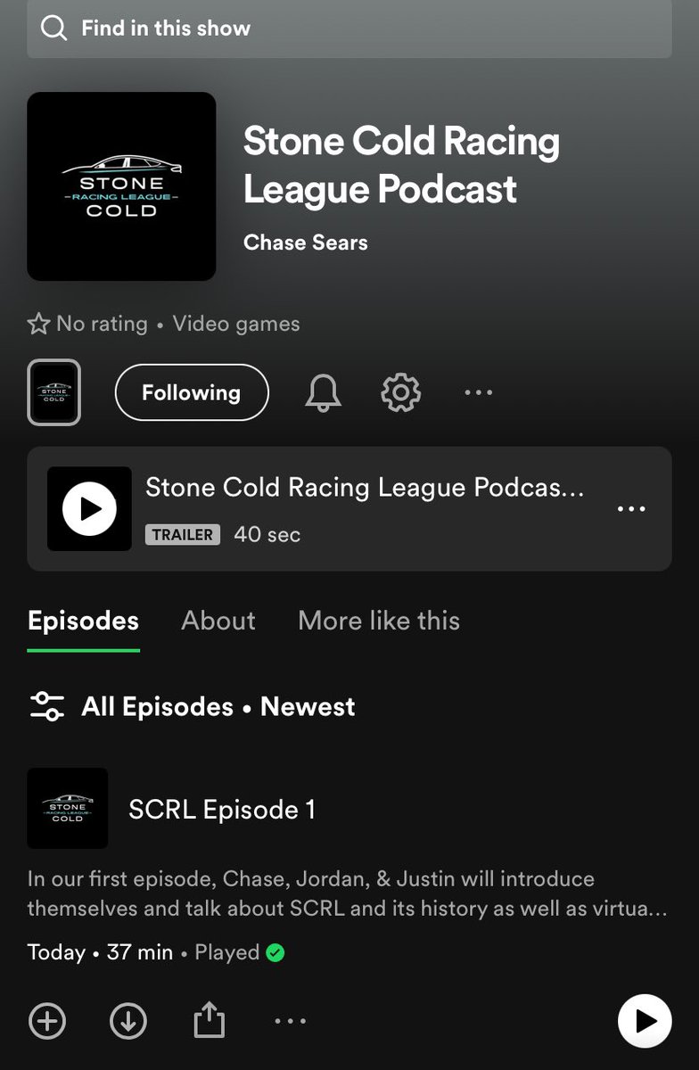 We are excited to announce that Stone Cold Racing League has officially started a podcast!!!

You can catch it every week through the season with hosts Chase, Jordan &amp;  Justin to talk about Stone Cold Racing League and League racing As a whole!