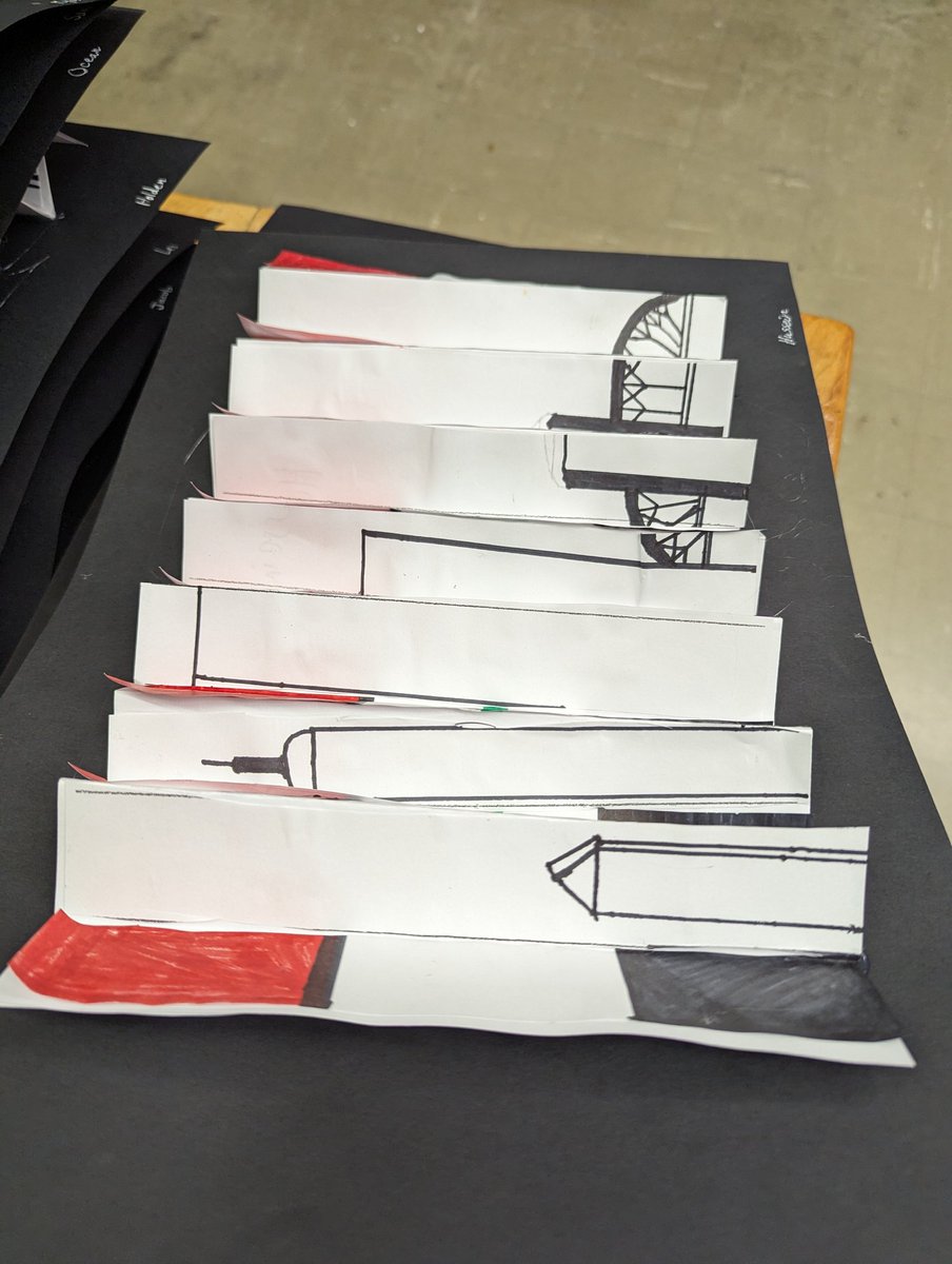 Students completed agomagraphs in 3D Models and Architecture class. Students portrayed the Louisville skyline on one direction and their representation of home from the other direction. Check out these optical illusions. @ExploreJCPS @JCPSExploreEA @HighlandPROUD
