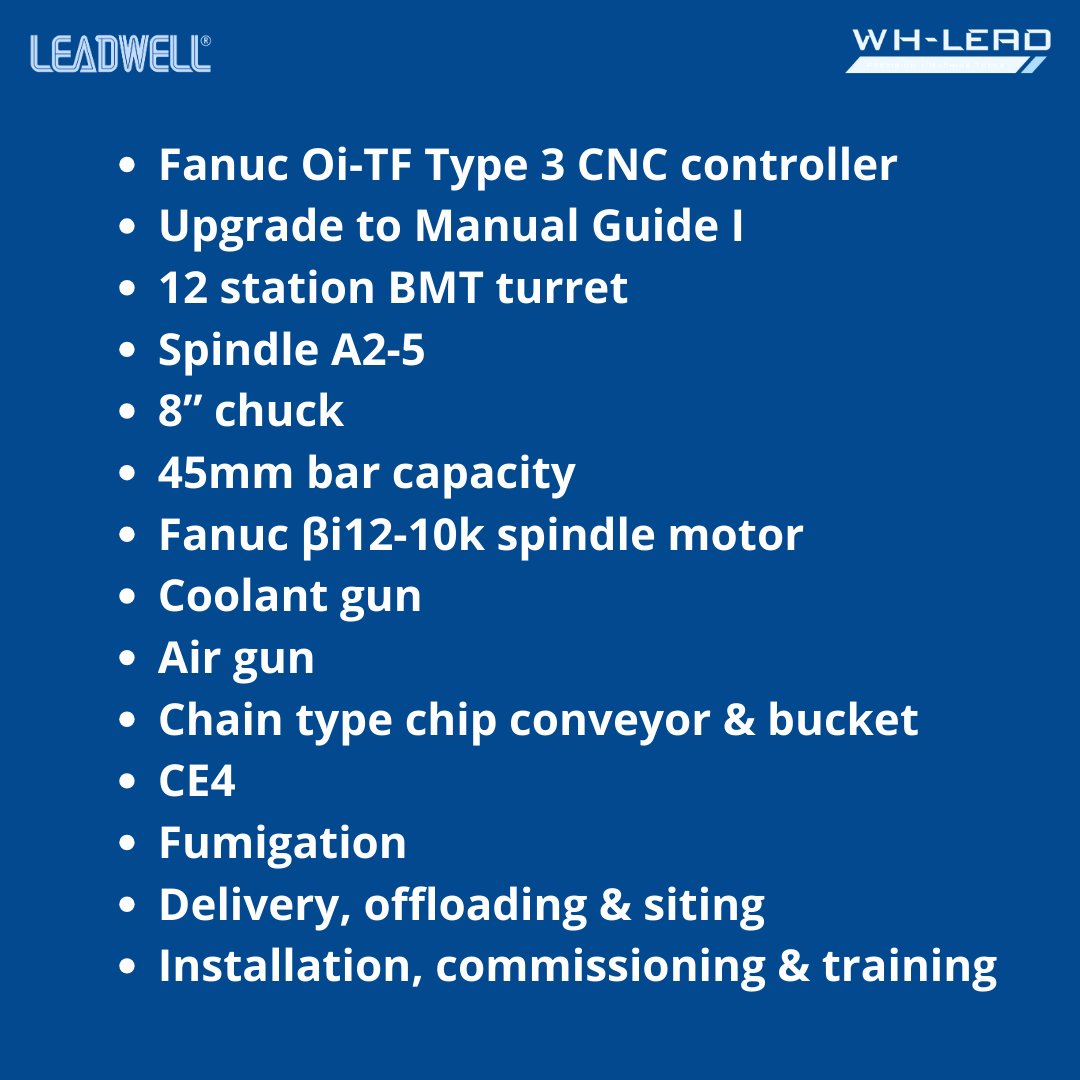 📌 Introducing Leadwell T-6i available from stock at WH-Lead and ready for delivery in the UK.

☎ Contact us for more information: wh-lead.co.uk

#cncmachine #cncmachining #cnc #metalworking #mechanicalengeneering #cncmanufacturing #cncmachines #engeneering