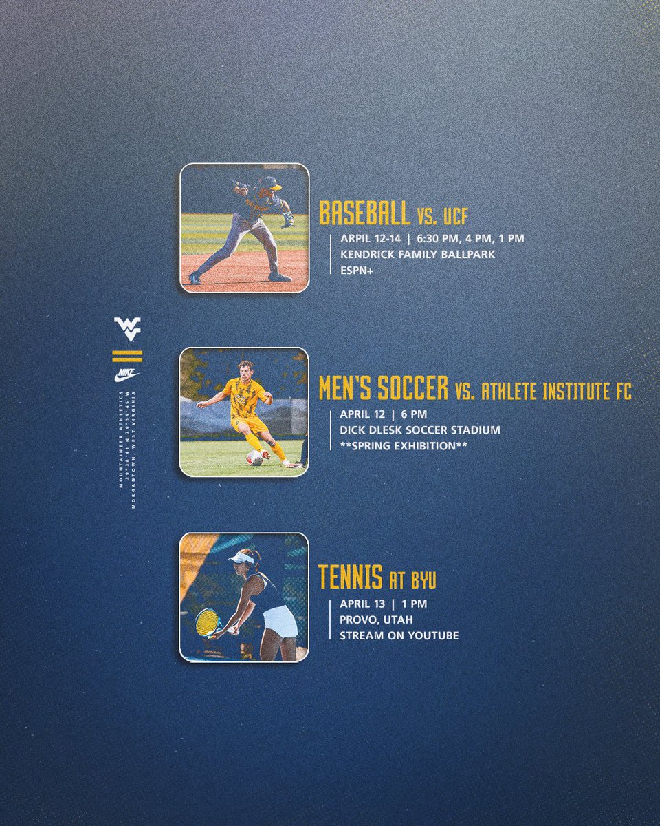 This Week in Mountaineer Sports 🗓️ #HailWV