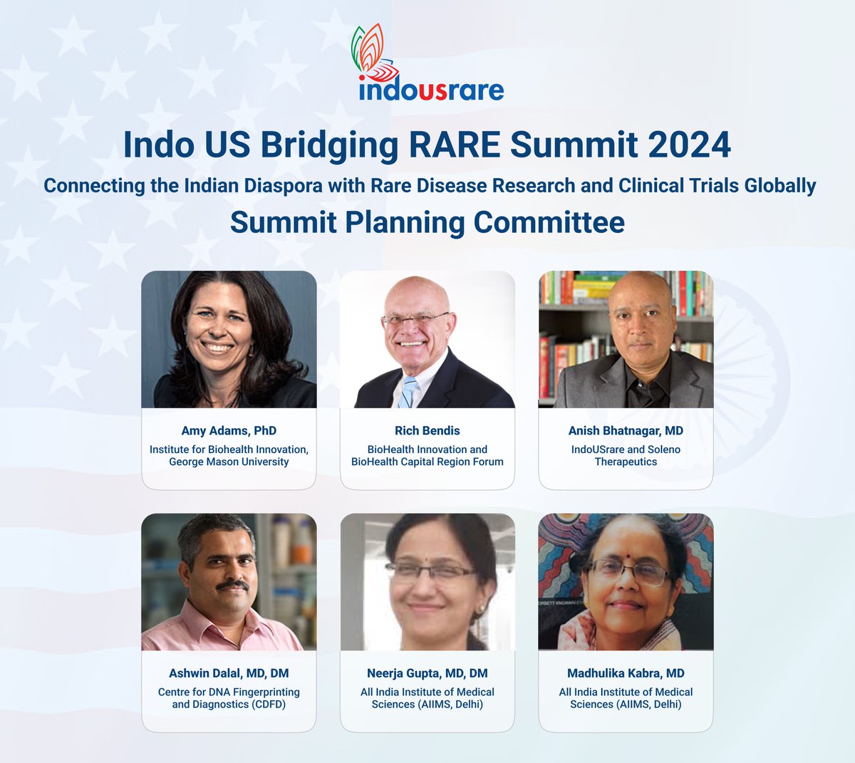 Planning committee announced!!! Introducing the esteemed Summit Planning Committee for our highly anticipated event of the year! - Indo US Bridging RARE Summit 2024! Stay tuned for further updates regarding this transformative event! #BridgingRARESummit #bridgingrare #bridge4rare