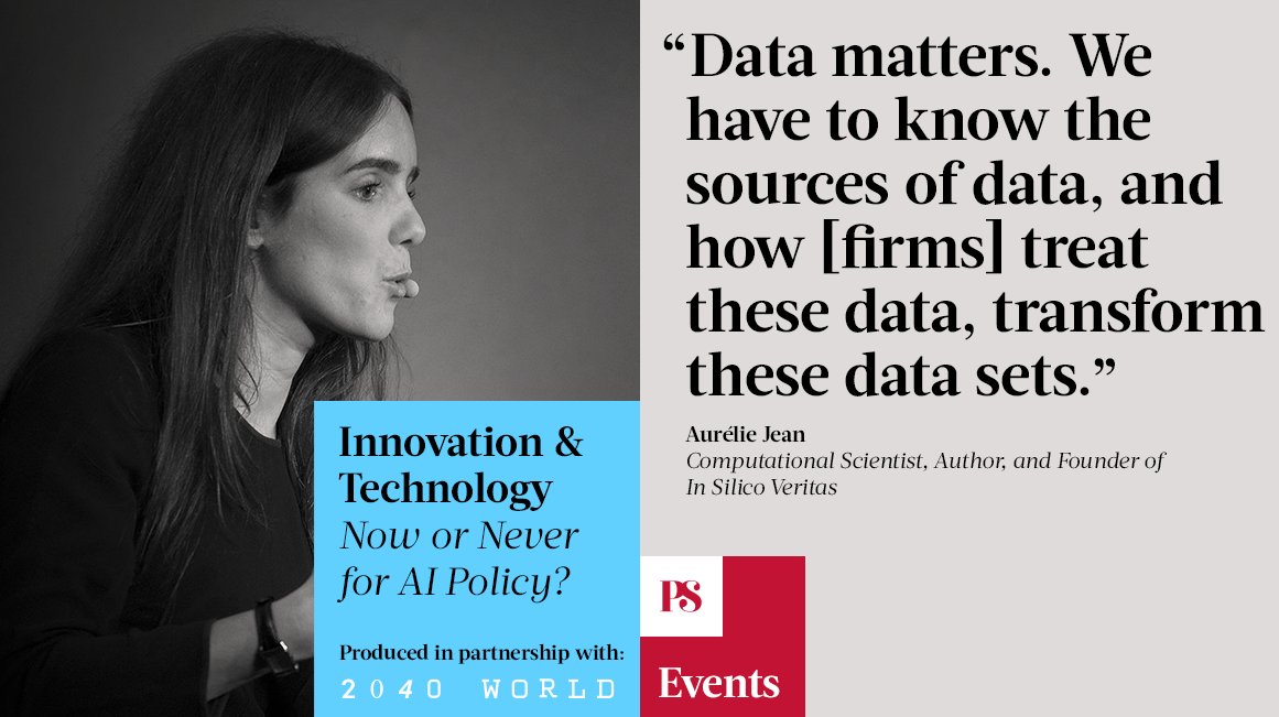 Don't miss @Aurelie_JEAN and other experts consider the potential opportunities and risks of #AI. #PSEvents #AIRevolutions @2040WorldX twitter.com/i/broadcasts/1…