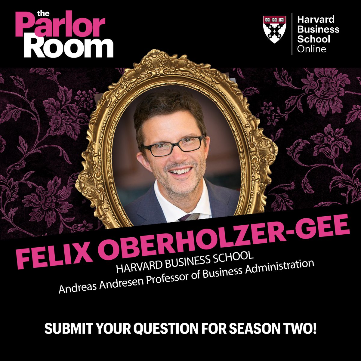 We're excited to interview HBS Professor @fogathbs for the upcoming season of #TheParlorRoom podcast. His academic work focuses on competitive strategy and digital technology's effects on corporate performance. Submit your questions for him in the comments.