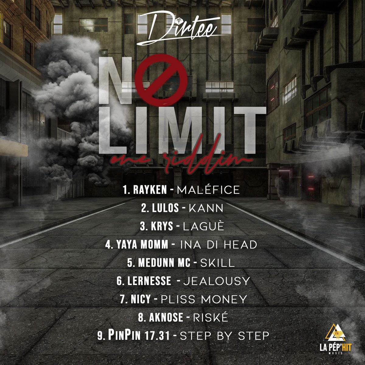 JeJe97_1's tweet photo. Découvrez la compil [NO LIMIT RIDDIM🚫]  BY *DJ DIRTEE @DjDirtee - LA PEP'HIT - MJBEATS* Un mélange de divers artistes sur un One Riddim⚠️d’ores et deja disponible sur YouTube🔥 Ainsi que sur toutes les plateformes de téléchargement légal 🔝🔝 #DanceHallbackAgain 
https://t.co/4QWf6G3cRn go stream https://t.co/8oPxB5T2Qa