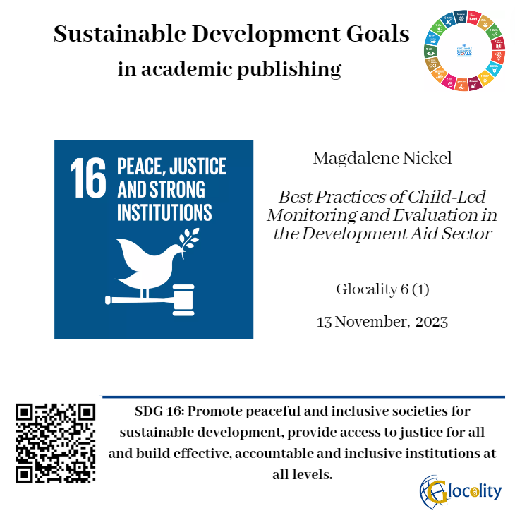 GlocalityWhc's tweet photo. This week on #GlocalitySDG, you can learn more about best practices for child-led monitoring and evaluation in the development aid sector. Child-led research methods used, practices to account for the ethical dimension, and the role of adults.Scan the QR code to read the artcle! https://t.co/dbavxhH3eb