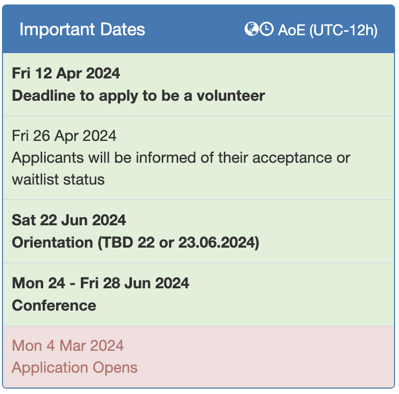 🌱 Don't miss out on the chance to be a part of ICT4S 2024 as a Student Volunteer! 🌍 Gain invaluable experience with global ICT sustainability leaders. Apply now! 📝 Deadline: April 12, 2024. #ICT4S2024 #StudentVolunteer #Sustainability
Apply here: conf.researchr.org/track/ict4s-20…
