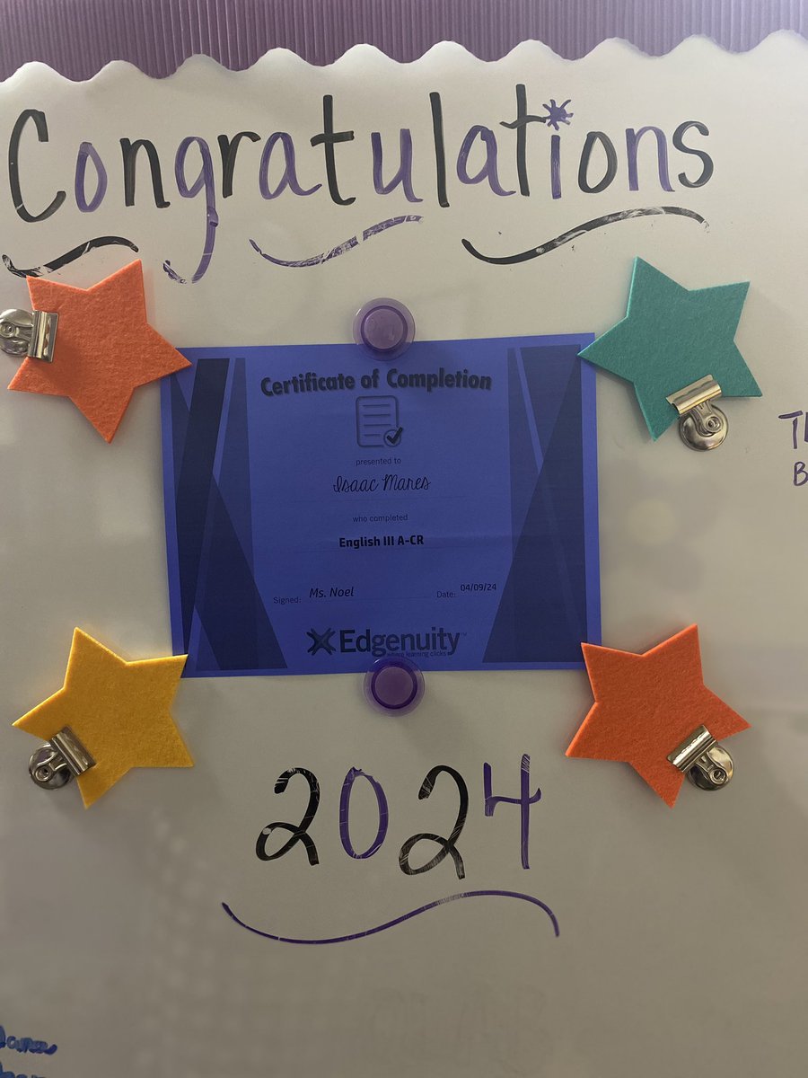 There’s no time 🚫⏰ to #waste on a #WonderfulWorkingWednesday in #OLAB! 💻🌟Keep pushing through, #Panthers!  🐾💜 Congratulations to Savannah, Adrianna, Joseph, and Isaac! 🥳👏🏼🎊 @RGAPMobileLive @ImagineLearning #ImagineEdgenuity #PositivePush