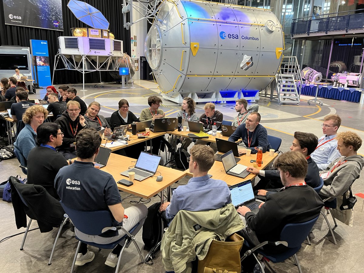 Over 50 #students are now at ESTEC 🇱🇺 for the Final Design Review of their satellite projects! 🛰️ ✔📝 As part of #FlyYourSatellite! Design Booster programme, they're reviewing and consolidating their designs with the support of ESA experts, getting ready for the next steps.✨
