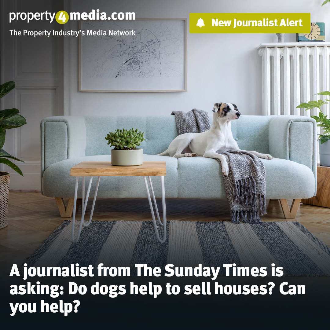 A journalist from The Sunday Times is asking: Do dogs help to sell houses? Can you help? 💬 Respond to this request and 100s more right now at Property4Media. ➡️ property4media.com #Journorequest #PRRequest ❓ Don't have an account yet? Register for a non-obligation