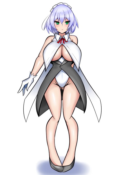 うちの子メイドのシエラさんです。
銀髪ジト目メイドは好きかい???
(あと陥没です) 