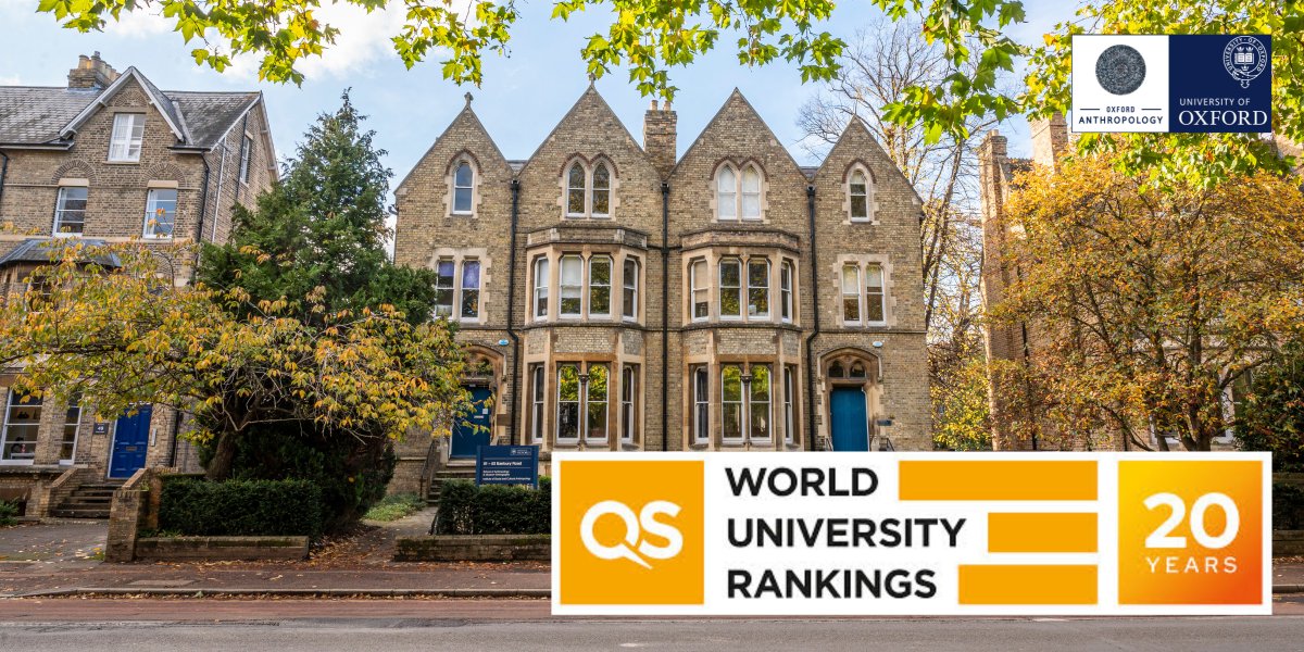 We are delighted to announce that for the third consecutive year we have been ranked first in the world for Anthropology by the QS World University Rankings 2024 💥🎉⭐ @TopUnis #QSWUR anthro.web.ox.ac.uk/article/school…