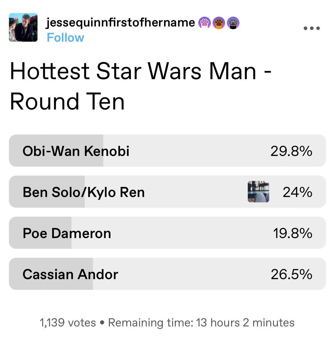 It’s time to vote! 🗳

#bensolo #kyloren #adamdriver

tumblr.com/jessequinnfirs…