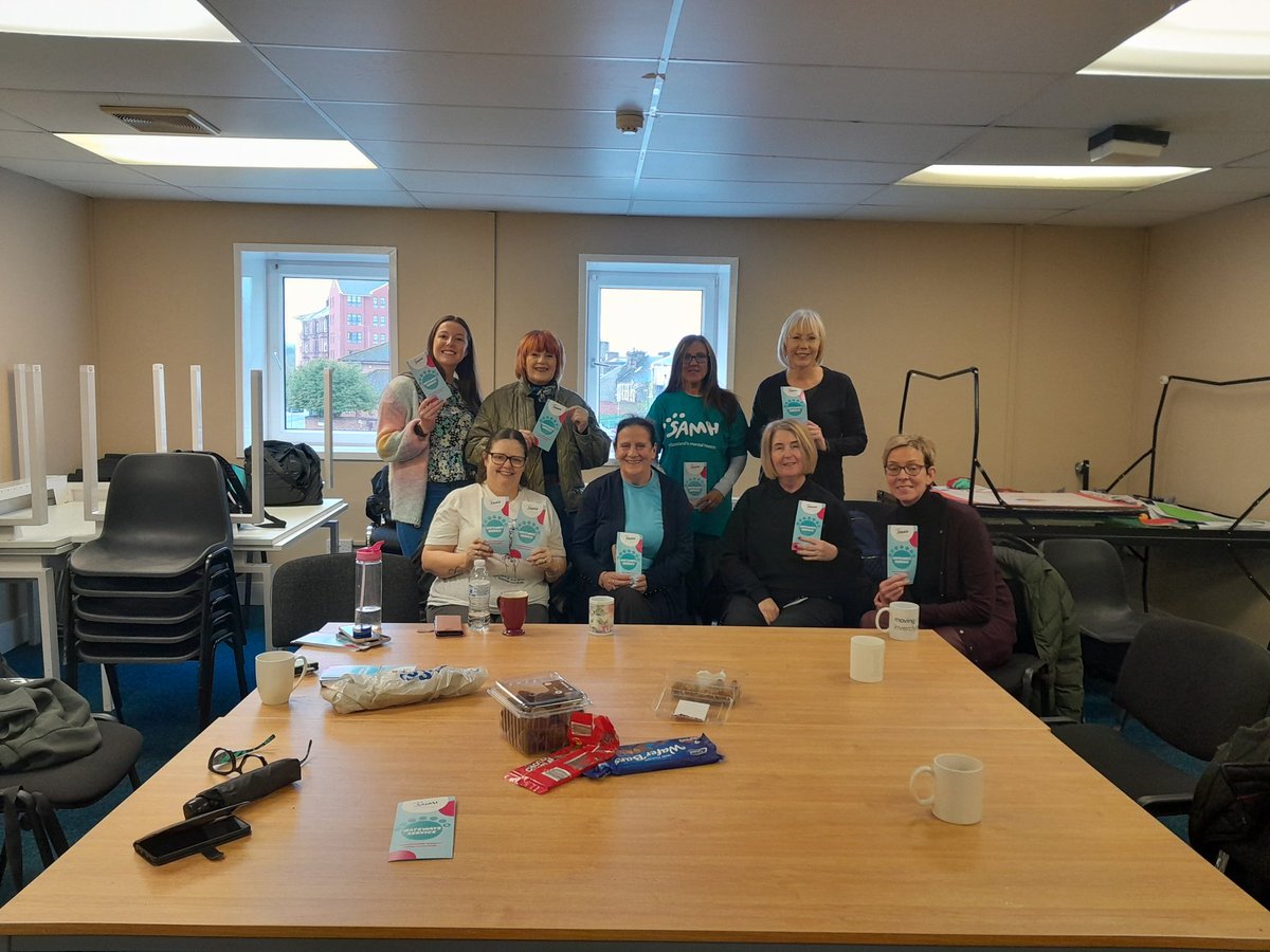 We had such a brilliant 'Connect, Learn & Share' session this afternoon! Thank you so much to Anne and Rosaleen from SAMH for coming along 💜