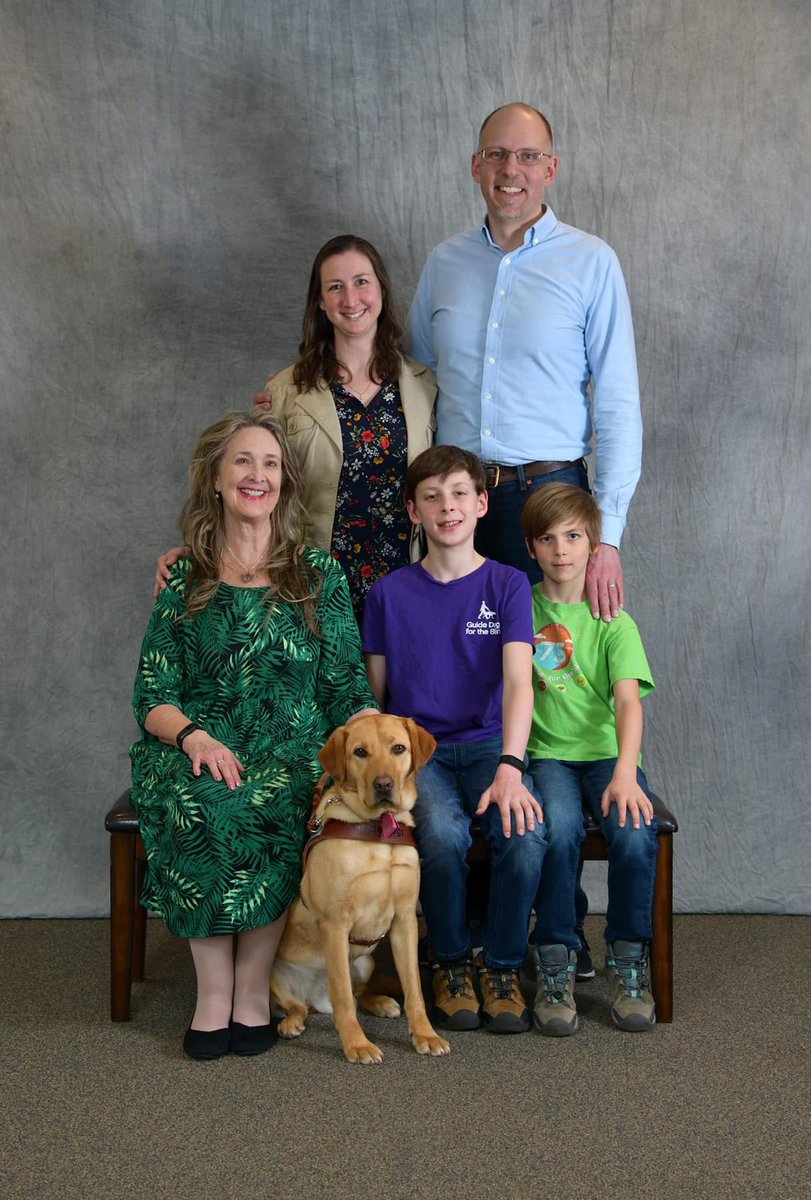 We are so pleased to share Dublin’s graduation photo and continue to be amazed at the job Guide Dogs for the Blind does in matching every dog to their perfect partner! #servicedog #dogsoftwitter