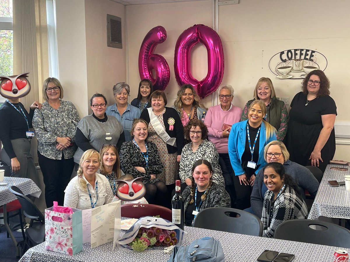 A very rare occasion when the @NHFTNHS #IPCTeam, #TissueViabilityTeam and #TBTeam (and a few special others) all come together but it was for a very special occasion…Happy 60th Birthday @JennyBoyce9