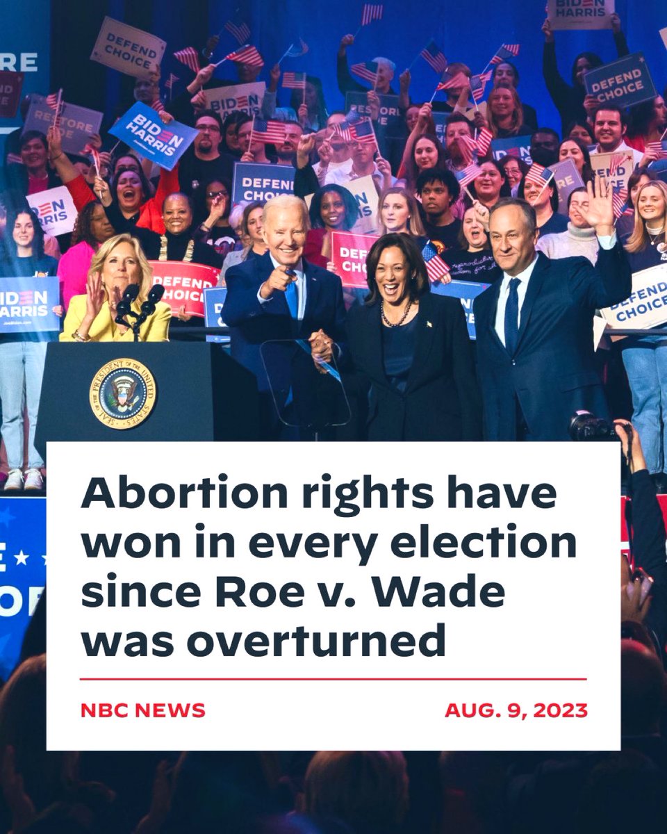 #Fresh #DemsUnited #DemVoice1 
Everyone with a working brain is
mobilized now. Americans are awake and aware of the Republicans and their Evangelical masters truly evil plans to subjugate women.  F-that. 

Get it on every ballot. #WomensRightsAreHumanRights