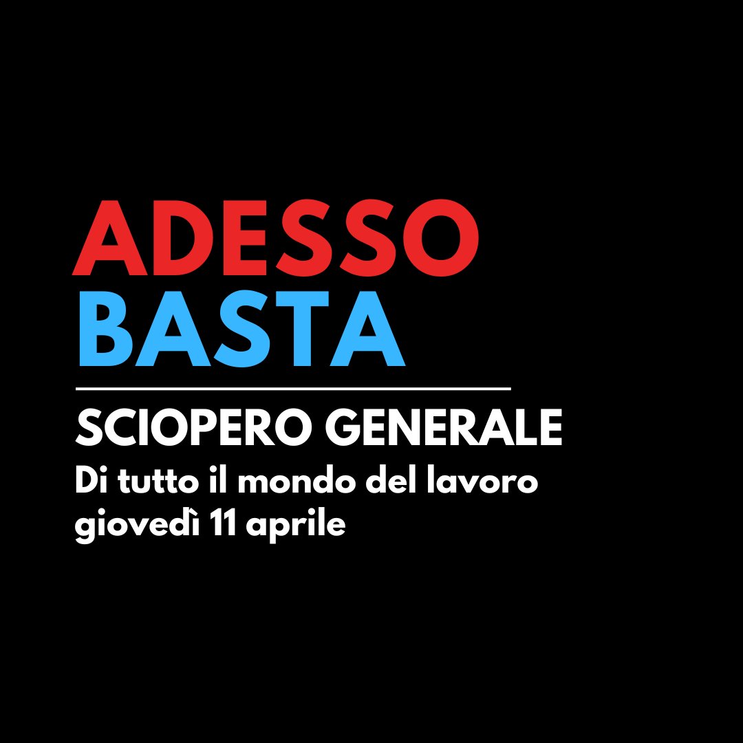 FPCGILER's tweet image. BASTA MORTI SUL LAVORO

In seguito alla strage di Suviana CGIL e UIL dell'Emilia-Romagna proclamano uno sciopero generale regionale per l'intero turno o giornata di lavoro di giovedì 11 aprile.

#suviana #sciopero #scioperogenerale