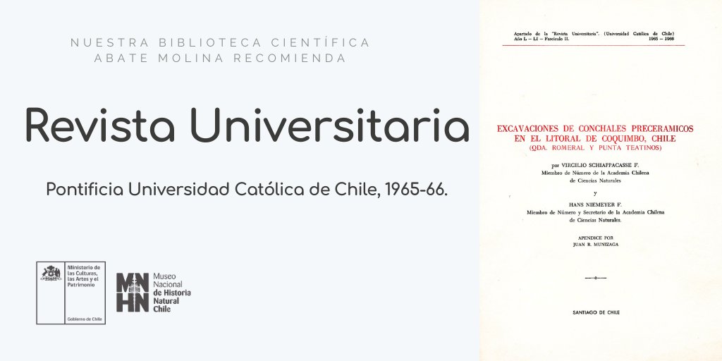 📚 Nuestra Biblioteca Científica recomienda esta semana la Revista Universitaria. @ucatolicaoficial, 1965-1966. Solicitar en biblioteca por: Apartado de la Revista Universitaria. Universidad Católica de Chile. Año L-LI – Fascículo II. 1965-1966.