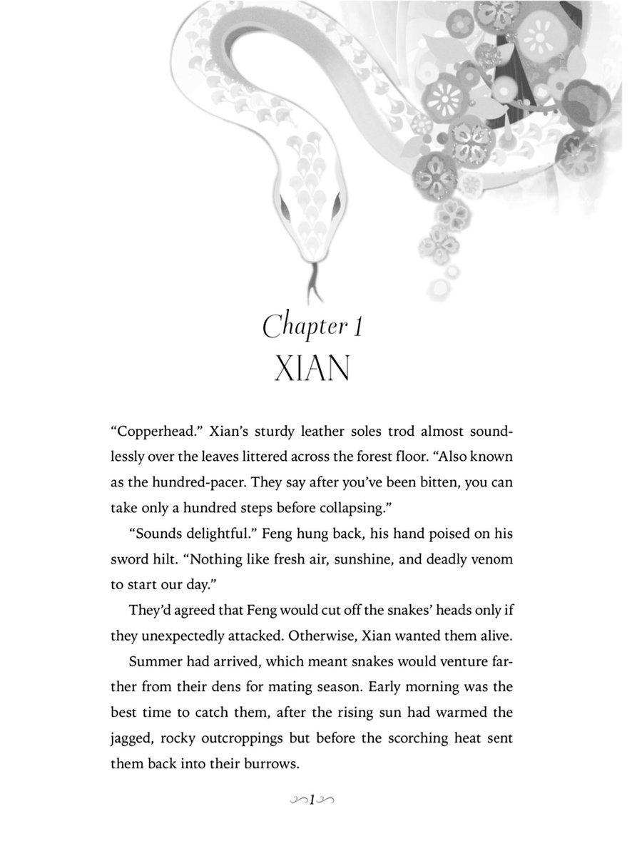 📖 Here’s the first page of the first chapter of LEGEND OF THE WHITE SNAKE! I just love the header art 🐍 If this piques your interest, eARCs are up for request on NetGalley & Edelweiss. Target is also having a Buy 2 get 1 free sale until April 13! Links below & in bio!