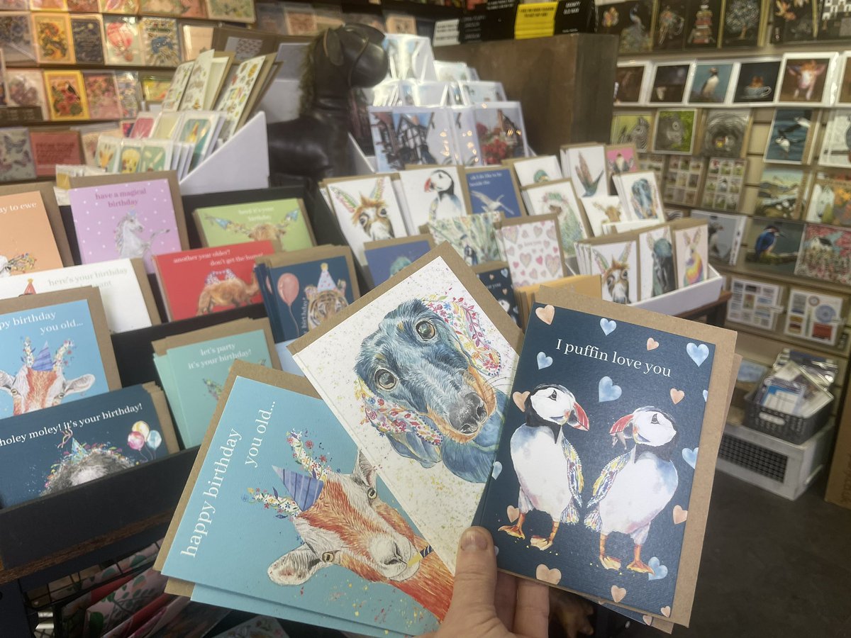 My 3 favourites - new in from the super talented Jen Winnett - Eco artist. 

Chatterbox cards OPEN alongside Post Office.

⏰ 9am - 5.30pm
📍 166 Abbey Foregate
🚙 Free parking
🐶 Dog friendly 

#postoffice #cardshop #artcards #shrewsbury