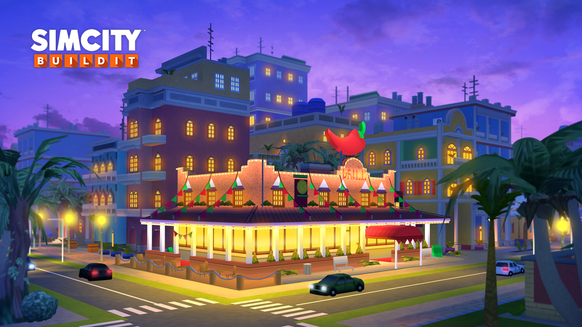 Time to relish in some fiery Mexican flavors, Mayor! 🌶🍴 Mexican Grill House is now available as an Event Track reward for a limited time only! #SimCityBuildIt #tracktwenty #simcity