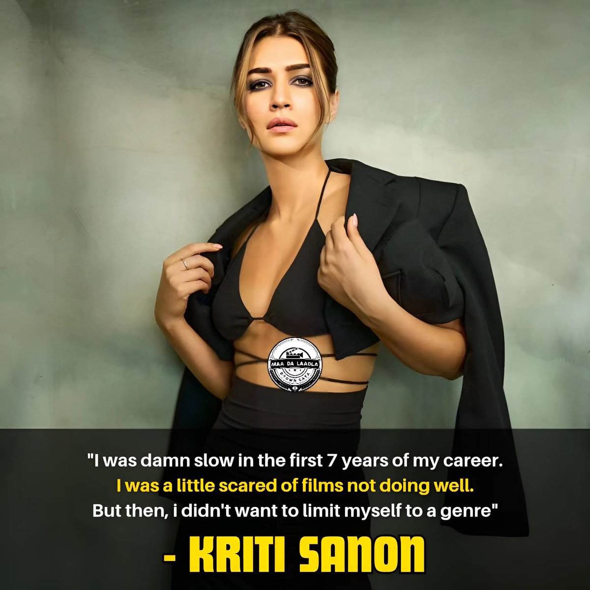 'I was damn slow in the first 7 years of my career. I was a little scared of my films not doing well. But then, i didn't want to limit myself to a genre' said #KritiSanon. 🔥❤️✨

Well done @kritisanon. 🙌🏻❤️

#Crew #TeriBaatonMeinAisaUljhaJiya #SuryaCinefinite