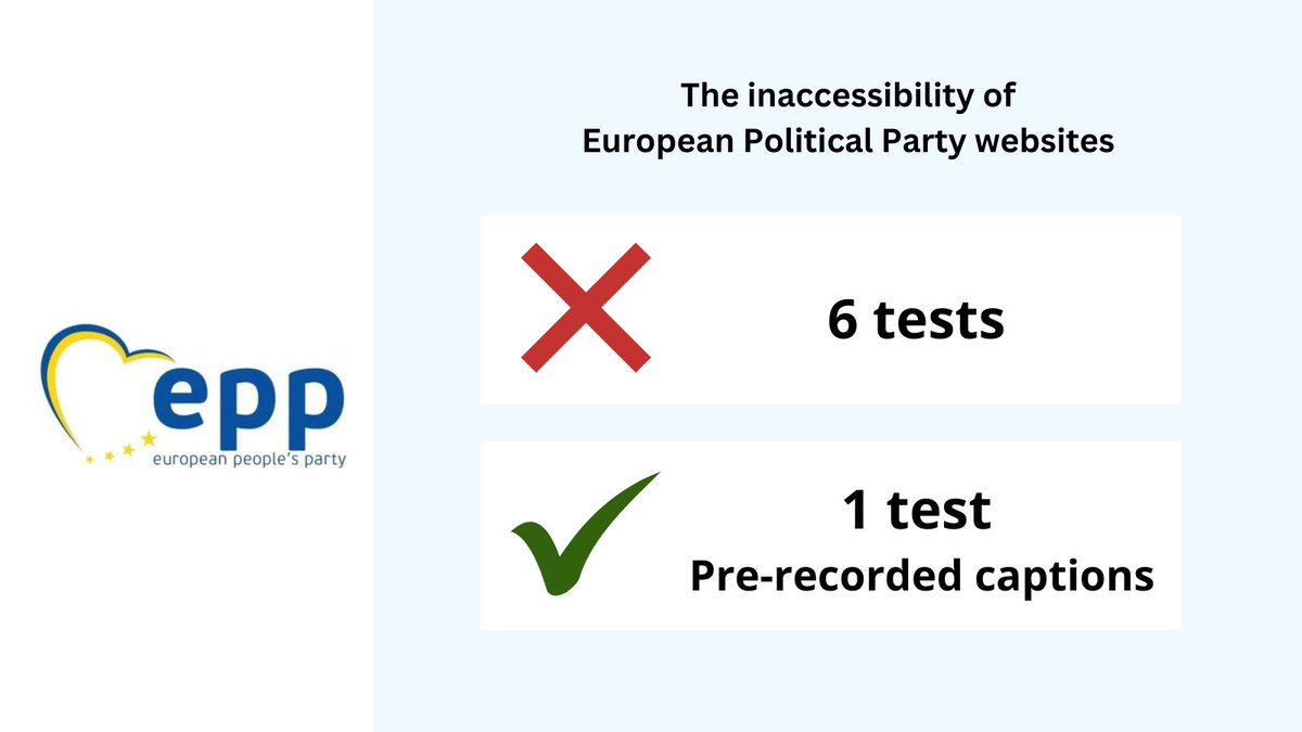 #AccessDenied: @EPP fails 6 of the 7 accessibility tests performed for our report! Read more: edf-feph.org/publications/a…