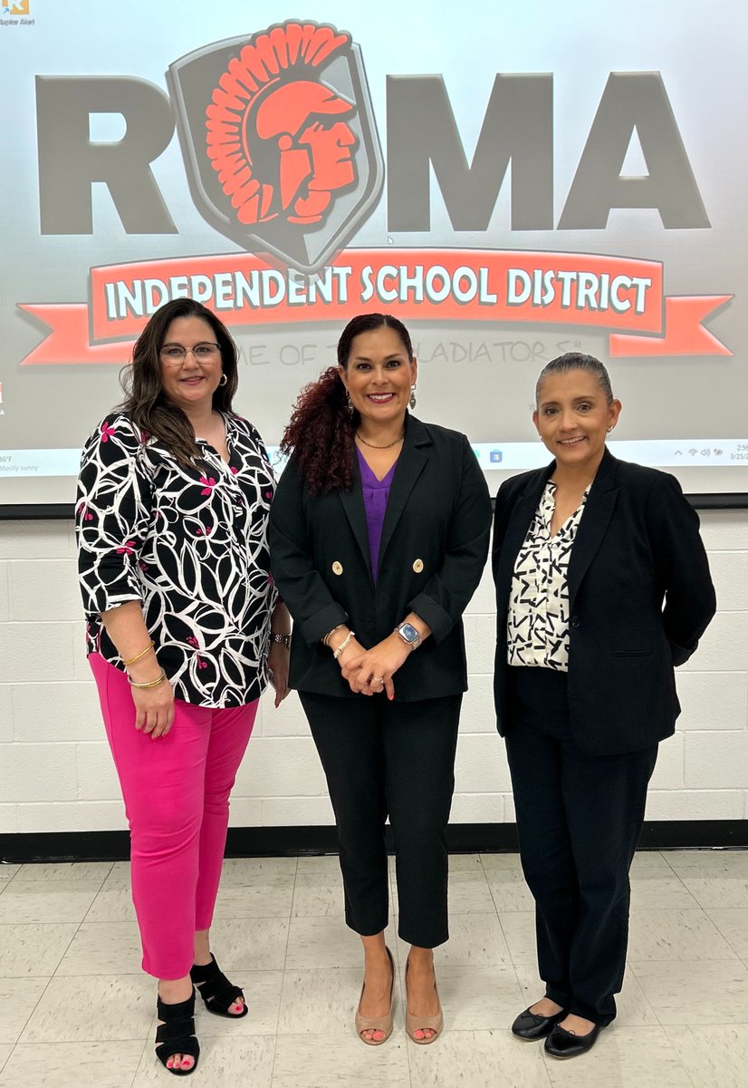 Check out the highlights from our recent visit to @RomaISD! 🌟 Our Counseling and Mental Health team shared insights on the importance of work-life balance and stress management. 🌱💼 #RegionOne4U #MentalHealthMatters