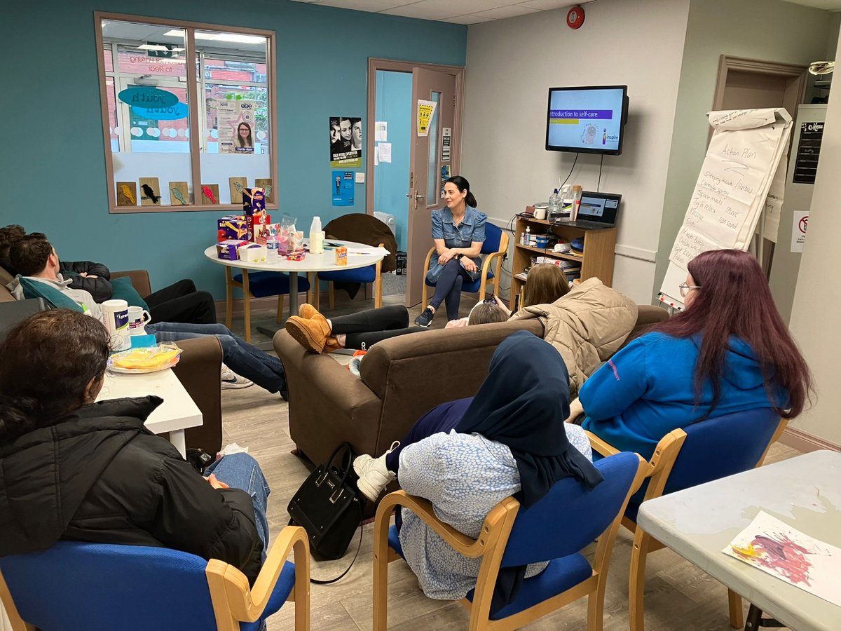 Armagh Give and Take kicked off their 'Spring into Activate' programme! Starting with outdoor walks &amp; sessions from Inspire Healthy Restart Programme. Discussing sleep, food, stress management &amp; self care. We're off to a great start 💪

#YouthStartPartnership