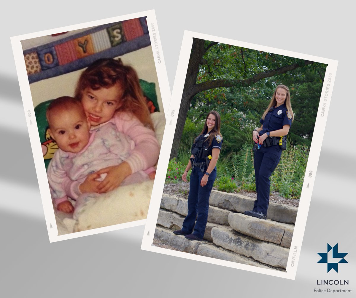 NATIONAL SIBLING DAY: In law enforcement, we refer to ourselves as brothers & sisters in blue. But at #LPD, we have two female officers who are true siblings - sisters Alyssa & Morgan Dirks. We are grateful to have them on our team! Let's see YOUR siblings⬇️ #NationalSiblingDay