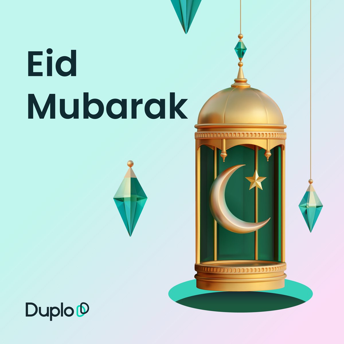 Eid Mubarak from Duplo! As you celebrate this Eid al-Fitr with loved ones, may peace, joy and blessings never leave your home.
