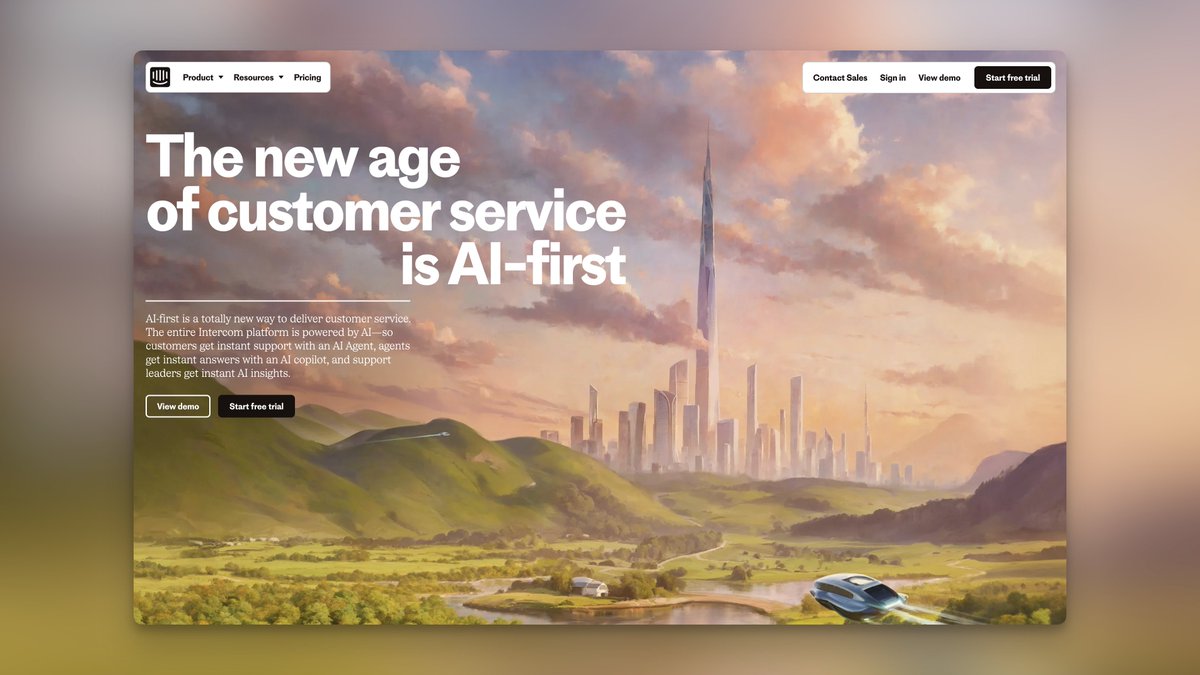 I think @intercom 's new website could set a new standard for tech startups, like @linear did. I'm genuinely impressed; it's that good.