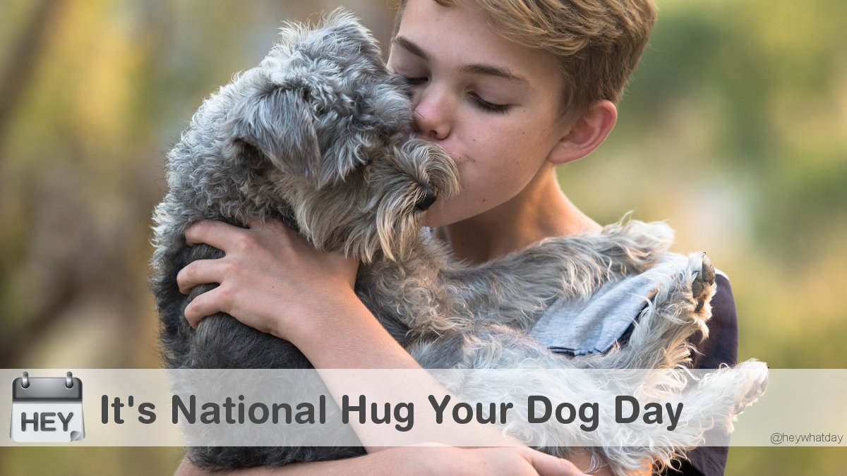 It's National Hug Your Dog Day! 
#NationalHugYourDogDay #HugYourDogDay #DogHug