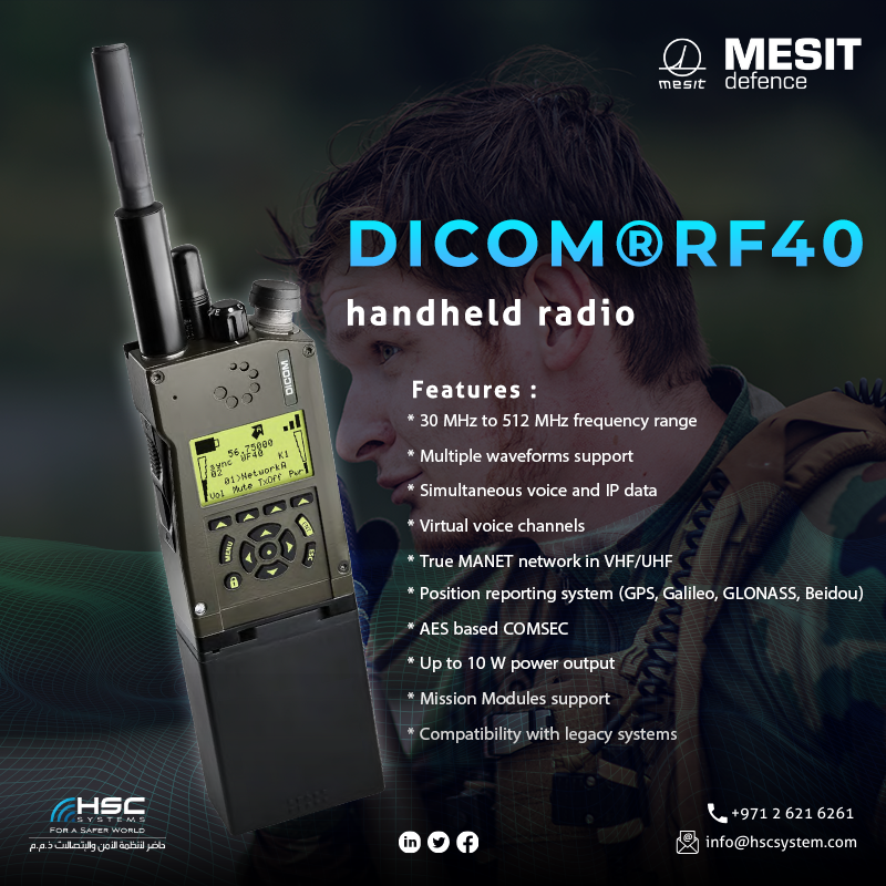 In military operations, reliable communication is paramount. 

#hscs #forsaferworld #mesit #uae #abudhabi #dubai #military #dicom #communication #connection 
#ملتزمون_ياوطن
#نتصدر_المشهد