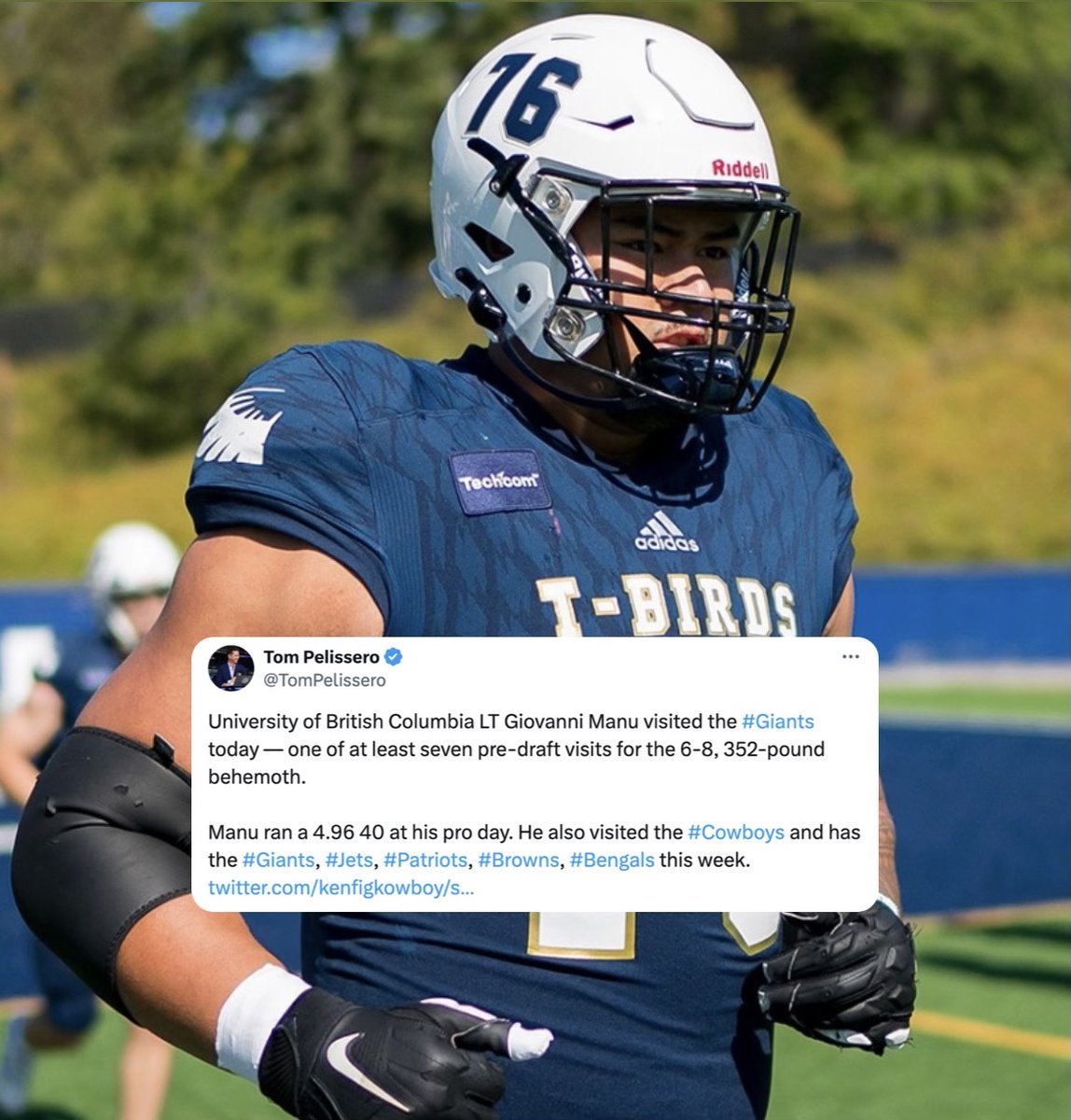 It’s a big week for UBC’s Giovanni Manu! 🏈 C’est une semaine chargée pour Giovanni Manu des @ubctbirds ! 🏈 #ChaseTheGlory | #ViserHaut