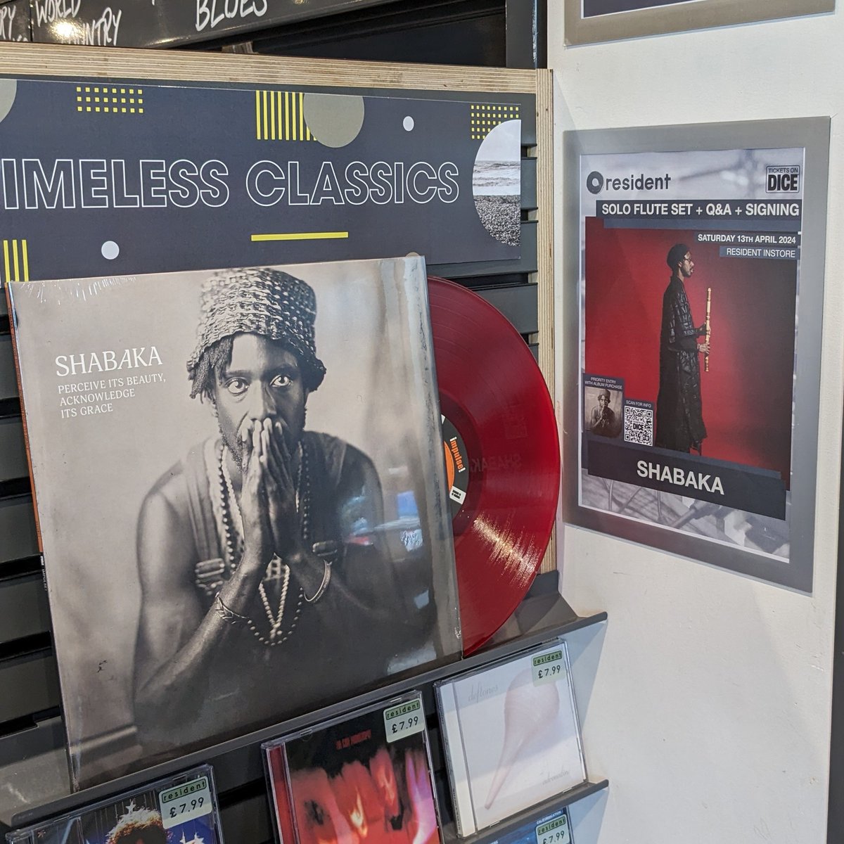 All is calm in the Resident office today after listening to @shabakah's absolutely beautiful album🎶 If you want a serene Saturday evening and to ask questions to a jazz icon, grab an album below for entry to his instore! link.dice.fm/z6f0e7d2ba08