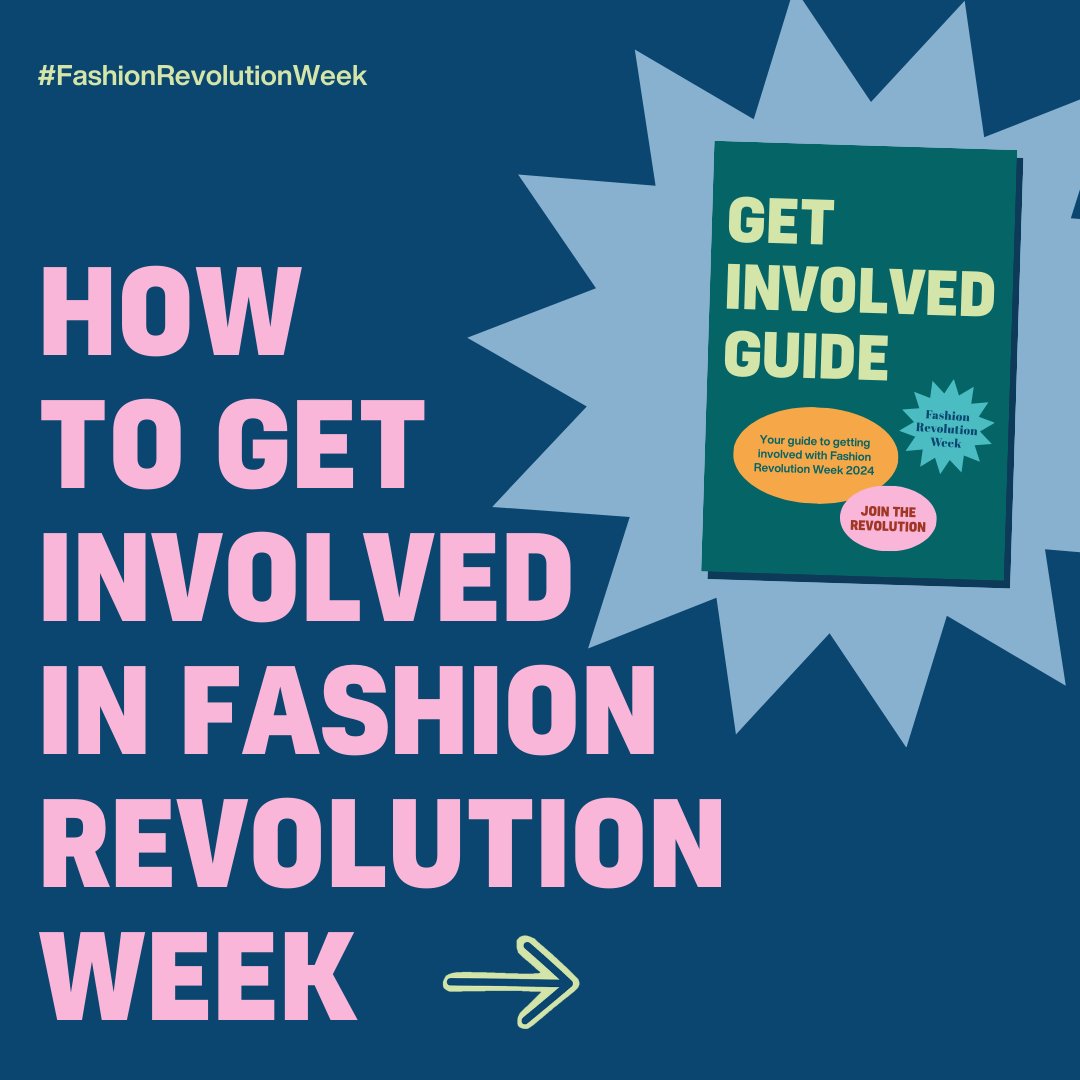 Here's your quick guide for getting involved this #FashionRevolutionWeek 2024 April 15th - 24th. What can you do to make a difference? Take a look!! issuu.com/fashionrevolut… #SustainableFashion #SlowFashion