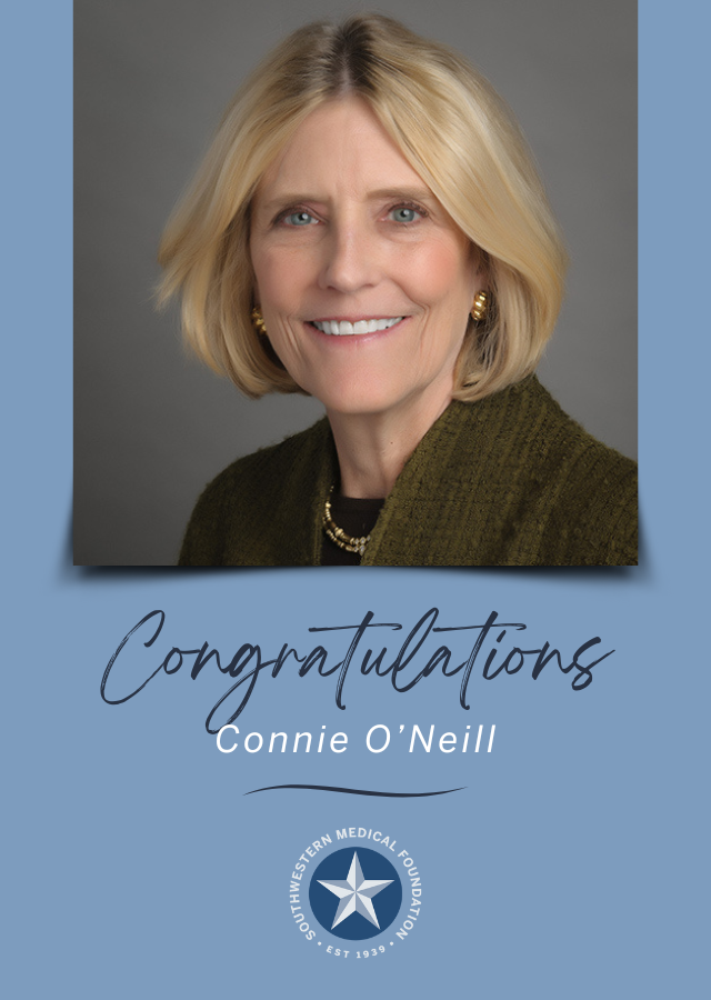 🎉 Congratulations to Foundation board member Connie O'Neill for being recognized at the @SMUCox School of Business Distinguished Alumni Awards for her philanthropic work in our community.
