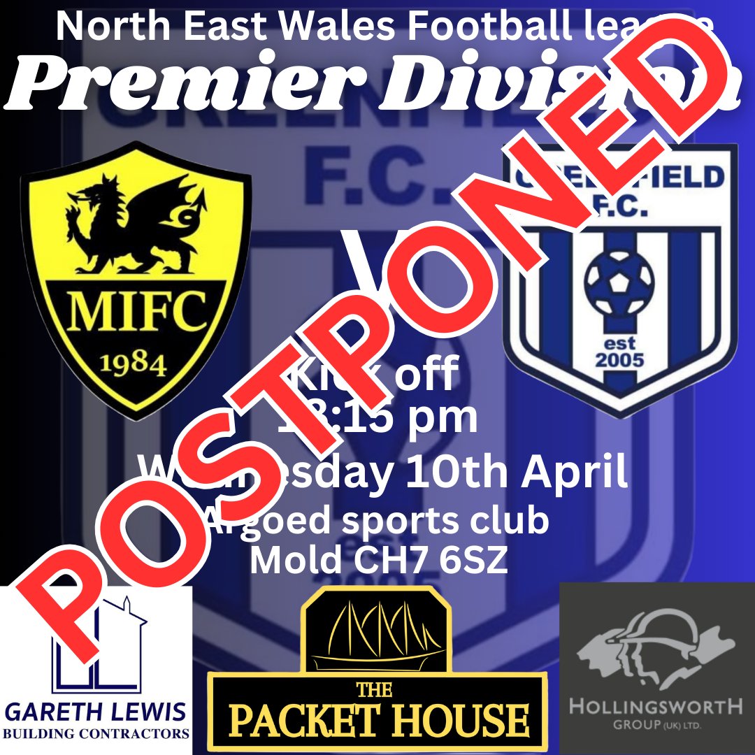 ‼️MATCH OFF‼️ Due to the recent weather conditions the pitch has failed this afternoons pitch inspection