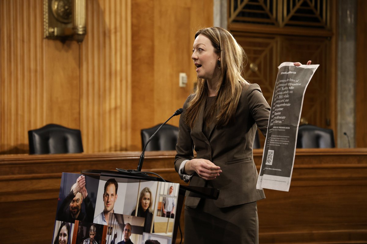 It was deeply moving to be a part of yesterday's event on the two-year anniversary of @vkaramurza's detention in 🇷🇺. @freedomhouse looks forward to the day when Vladimir is free & reunited with his family. We will never stop advocating for the release of political prisoners.