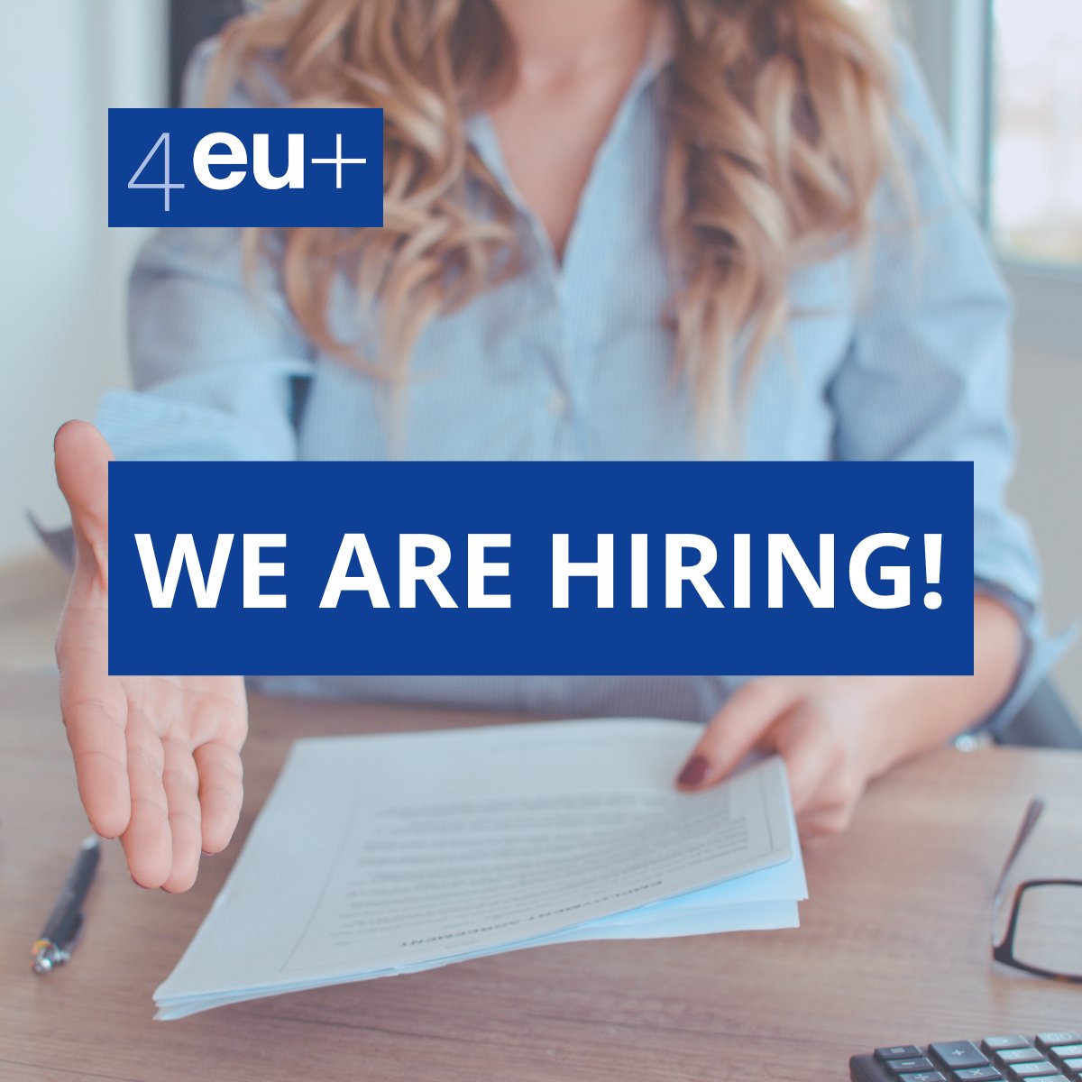 📢 4EU+ IS HIRING | Management and finance assistant at the 4EU+ General Secretariat (Brussels 🇧🇪) We're looking for a proactive and versatile professional to help us set up and organise the 4EU+ Office in Brussels, which will open in mid-2024. 👉More: bit.ly/4cQdxE0