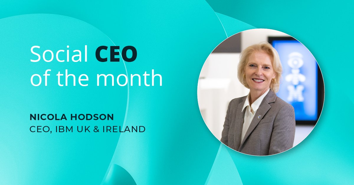 Welcome to ‘#SocialCEO of the Month’, our new series championing CEOs who are doing an amazing job on social media!

To kick off in April, we’d like to introduce you to @nic_hodson , the inspirational CEO of @IBM UK & Ireland.

Read more about her here! bit.ly/4cNRuhd