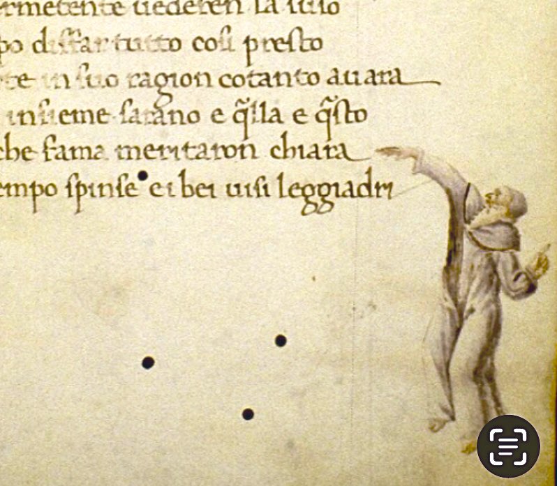 Exquisite ‘manicula’ or ‘little hand’ used to draw the reader’s attention to an important line or passage in the manuscript - 2nd half of the 15th century, Bodleian Library MS. Add. A. 15, f. 56r