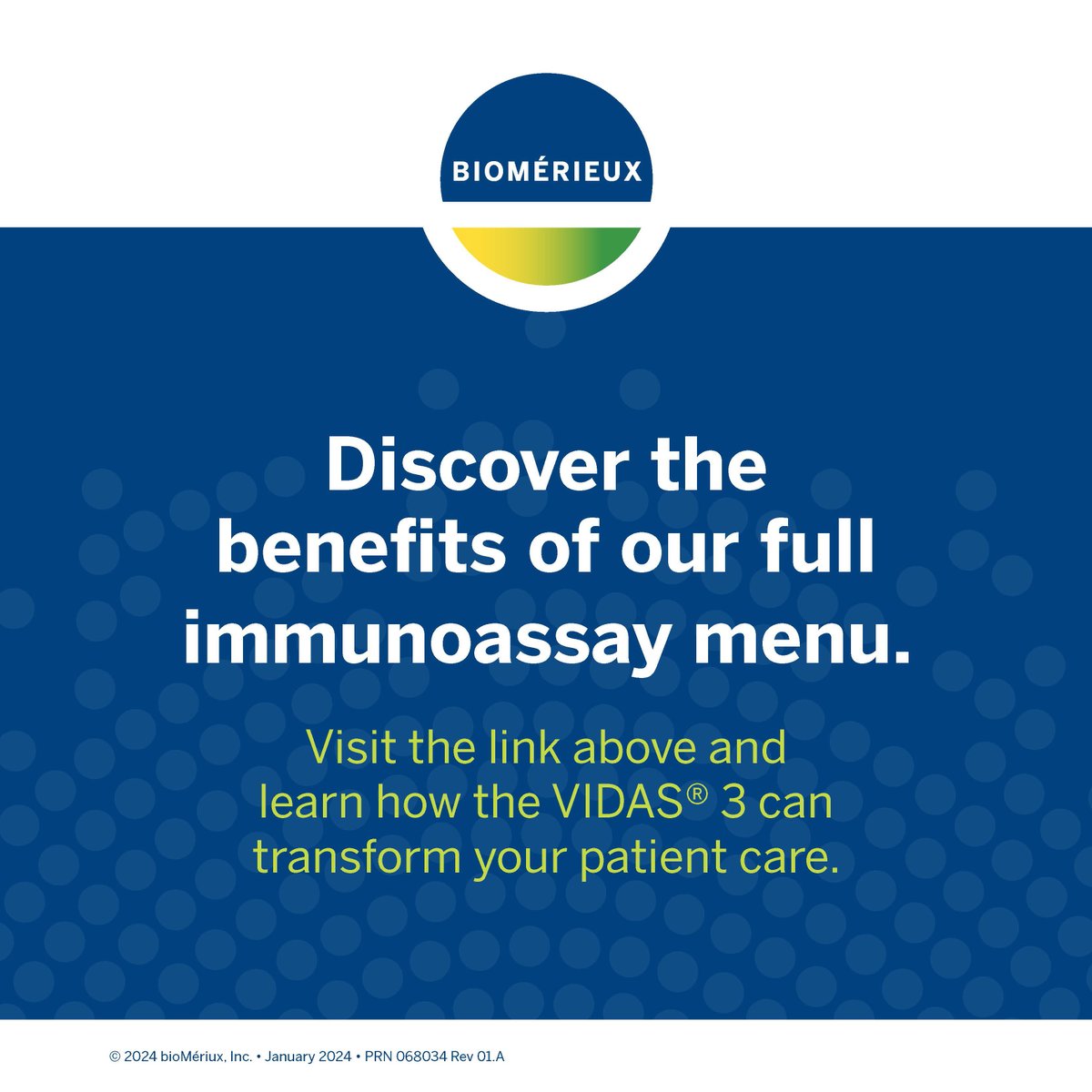 Have you heard of our occupational health assay menu from VIDAS® 3? With the VIDAS® MEASLES IgG, MUMPS IgG, RUBELLA IgG, and VARICELLA IgG tests, gain rapid insights into a patient's immune status in ~34-40 min. Learn more: bit.ly/49qZ6Dz   #nineweeksofvidas