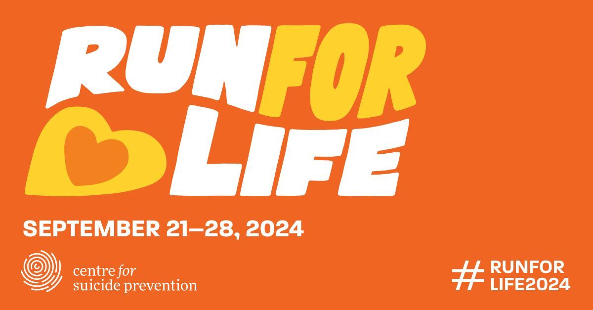 Register for #RunforLife2024! Participate by doing any physical activity, anywhere, anytime from Sept. 21-28, or join the in-person event in #yyc. Make a team to remember someone you’ve lost and raise awareness for suicide prevention 🧡 buff.ly/49xmOyB